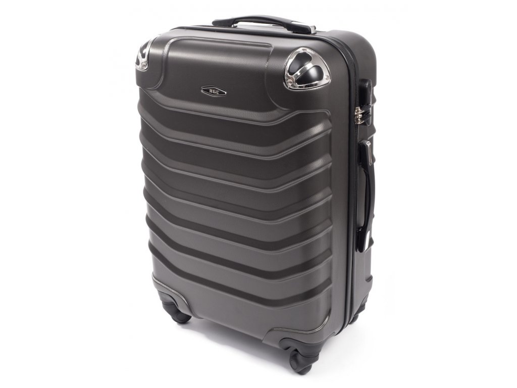 Cestovní kufr RGL 730 tmavě šedý - L 61x43x25 cm - BERTOO
