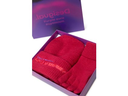 Zimní dárkový set Desigual 21WAOA40/3002 gift box fuchsia