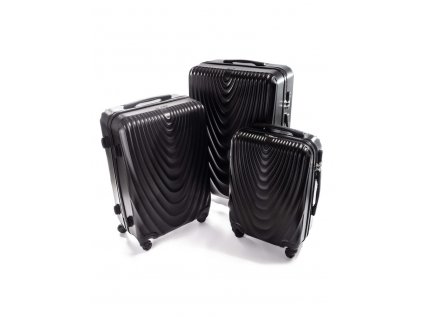 Cestovní kufr RGL 663 černý - Set 3v1
