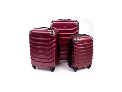Cestovní kufr RGL 730 červený - Set 3v1
