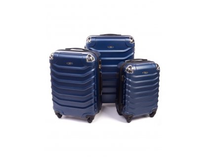 Cestovní kufr RGL 730 tmavě modrý - Set 3v1