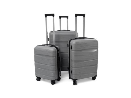 Cestovní kufr RGL PP3 šedý - set 3v1