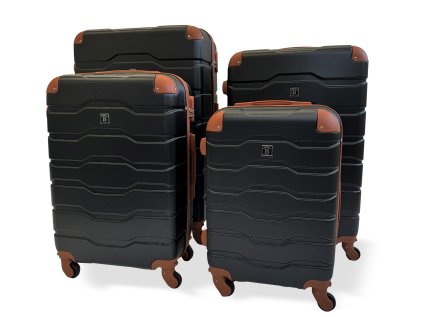 Cestovní kufr BERTOO Firenze - černý set 4v1