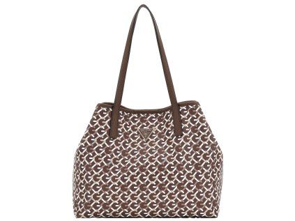 Kabelka GUESS WG931828 brown multi logo