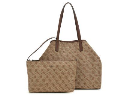 Kabelka GUESS SG931829 latte logo brown