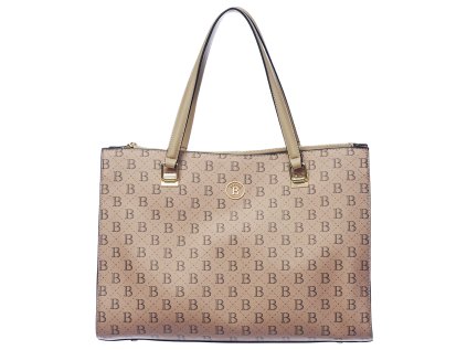 Cestovní kabelka BERTOO Valentina beige logo