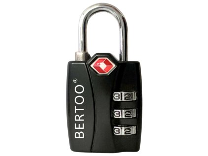 Visací zámek TSA BERTOO - černý