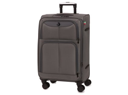 Cestovní kufr BERTOO Bolzano - šedý 72-75 l
