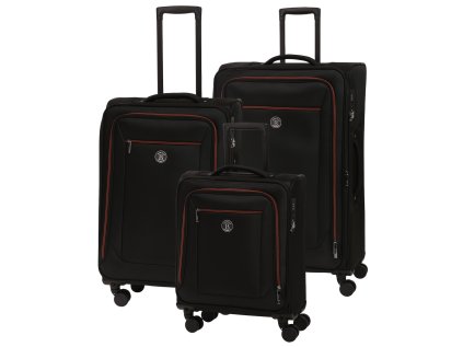 Cestovní kufr BERTOO Modena - černý set 3v1
