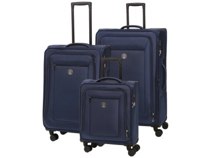 Cestovní kufr BERTOO Modena - modrý set 3v1