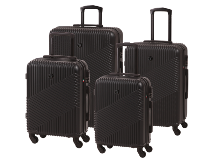 Cestovní kufr BERTOO Milano - černý set 4v1