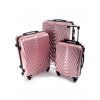 Cestovní kufr RGL 663 rose gold - Set 3v1