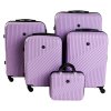 Cestovní kufr BERTOO Milano - světle fialový set 5v1