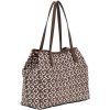 Kabelka GUESS WG931828 brown multi logo