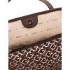 Kabelka GUESS WG931828 brown multi logo