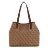 Kabelka GUESS SG931828 latte logo brown