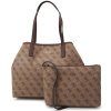 Kabelka GUESS SG931828 latte logo brown