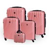 Cestovní kufr BERTOO Milano - růžový set 5v1