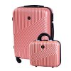 Cestovní kufr BERTOO Milano - růžový set 2v1 L