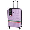 Cestovní kufr BERTOO Milano - světle fialový set 2v1