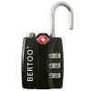 Visací zámek TSA BERTOO - černý