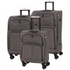 Cestovní kufr BERTOO Bolzano - šedý set 3v1
