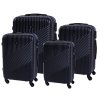 Cestovní kufr BERTOO Milano - černý set 4v1