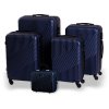 Cestovní kufr BERTOO Milano - modrý set 5v1