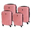 Cestovní kufr BERTOO Milano - růžový set 4v1