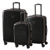Cestovní kufr BERTOO Torino - black/black set 3v1