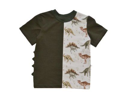 Tričko army s dinosaurom 110/116