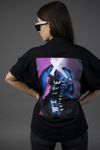 TRIKO ME AT 5AM černé unisex OVERSIZE