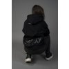 Mikina LINE ST.1 BLACK DARK černá unisex OVERSIZE