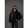 Mikina LINE ST.1 BLACK DARK černá unisex OVERSIZE