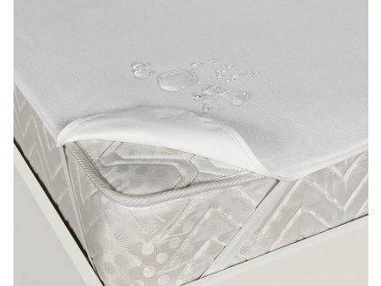 Nepropustný hygienický chránič matrace s gumami v rozích do postýlky