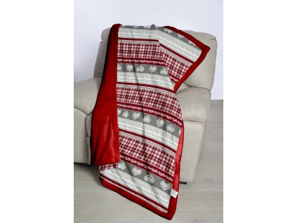COPERTA TARTAN HEART 150x210