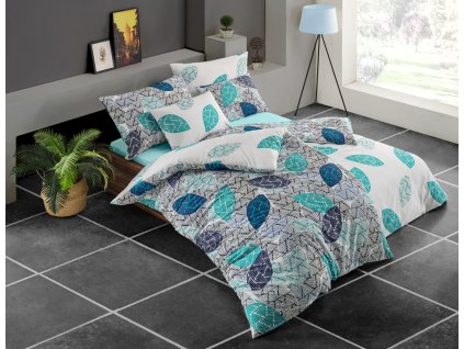 Bavlnene povleceni Linna Tyrkysove BedTex