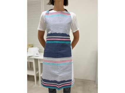 Kuchyňská zástěra - vzor Split v krepu