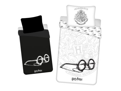 Bavlněné povlečení 140x200 + 70x90 cm - Harry Potter svíticí