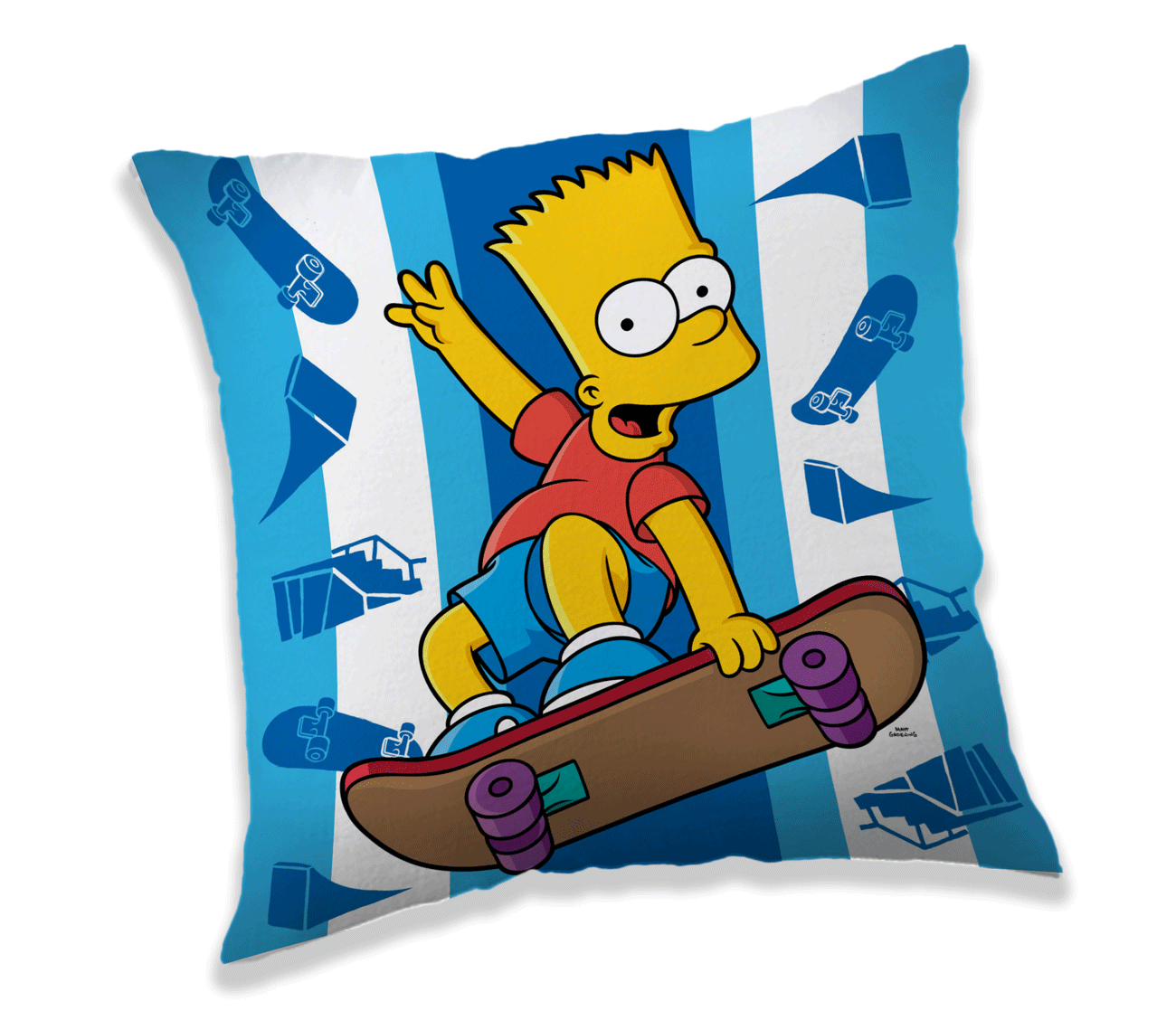 Levně Jerry Fabrics s. r. o. Polštářek licenční 40x40 - Bart Skater