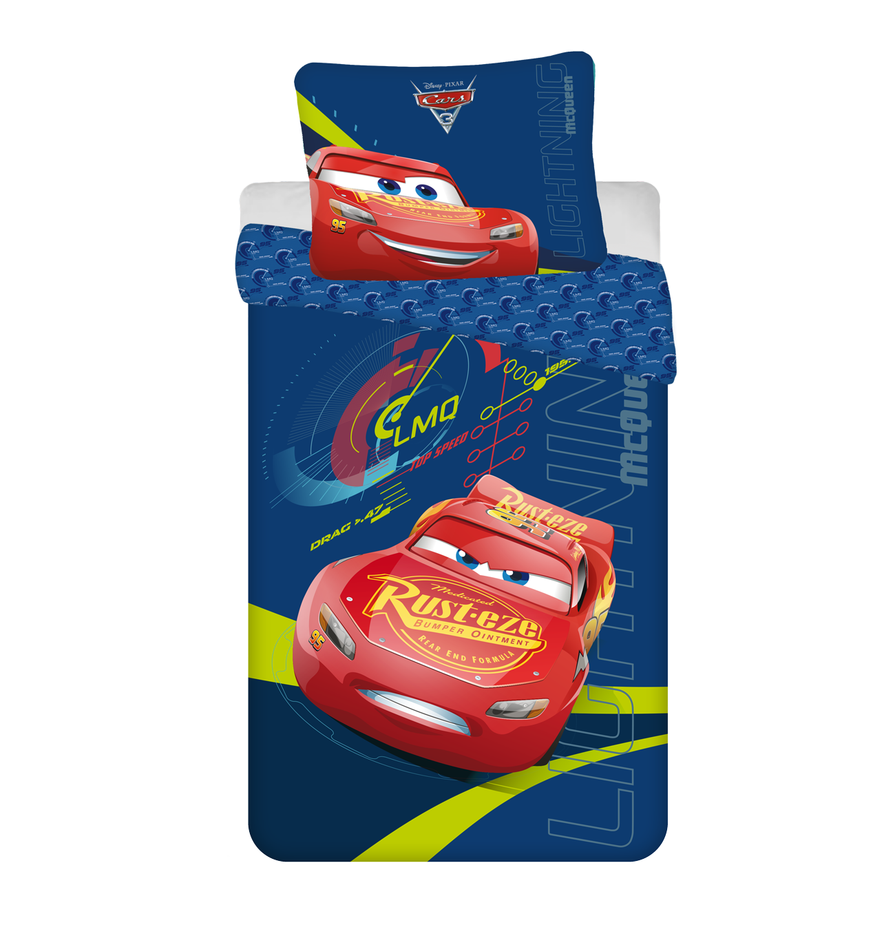 Jerry Fabrics s. r. o. Povlečení Licenční 140x200+70x90 - Cars 3 "McQueen 03"