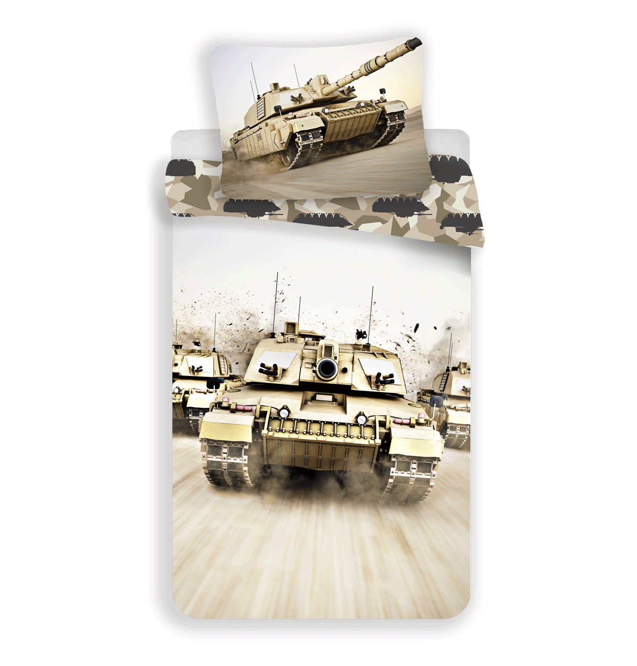 Jerry Fabrics s. r. o. Povlečení Licenční 140x200+70x90 - Tank