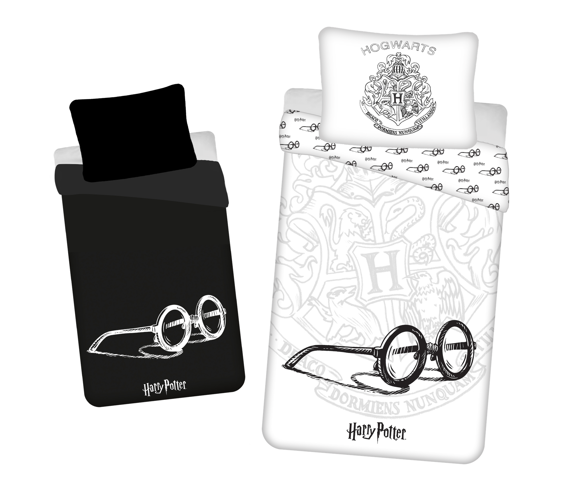 Jerry Fabrics s. r. o. Bavlněné povlečení 140x200 + 70x90 cm - Harry Potter svíticí
