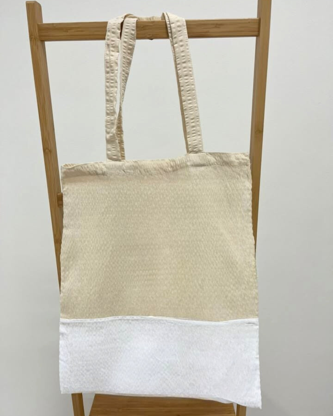 B.E.S. - Petrovice, s.r.o. Látková taška - 40x45cm - vzor Krémová - bílá