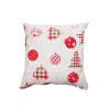 Vánoční dekorační polštářek 45x45 - Vánoční káro