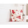 Vánoční dekorační polštářek 45x45 - Stromeček a stuha