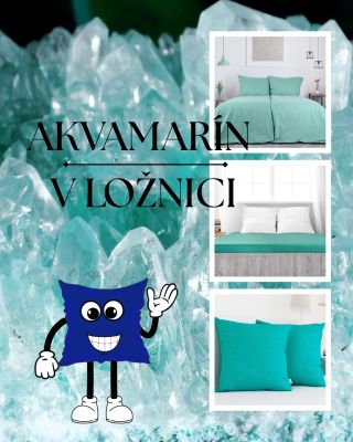Zajímavost od BESÁKA - Akvamarín v ložnici 💎 🩵Barva klidu, lehkosti a harmonie 🩵. Akvamarín je známý tím, že uklidňuje...