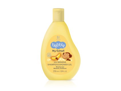 2758 detsky sampon a sprchovy gel 2v1 bebble banan