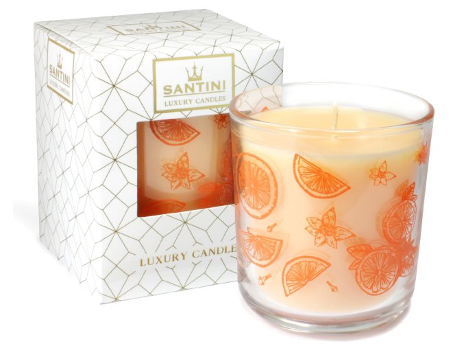 4658 2 luxusni svicka santini spiced orange apple 200g