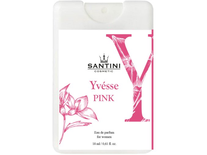 3647 2 damsky parfem santini pink yvesse 18ml